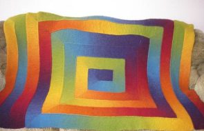 Coperta arcobaleno per divano 10 giri