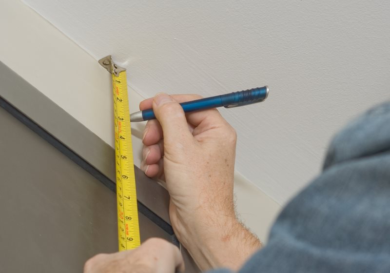 Segnatura del muro per il fissaggio della cornice