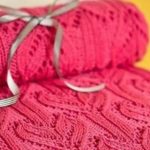 Coperta rosa con motivo a cuori