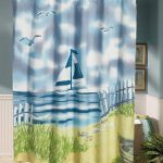 Design di yacht sulla tenda del bagno