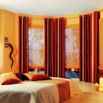 Tende con occhielli per la camera da letto