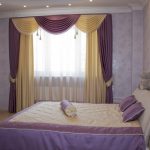 Tende con mantovane per la camera da letto