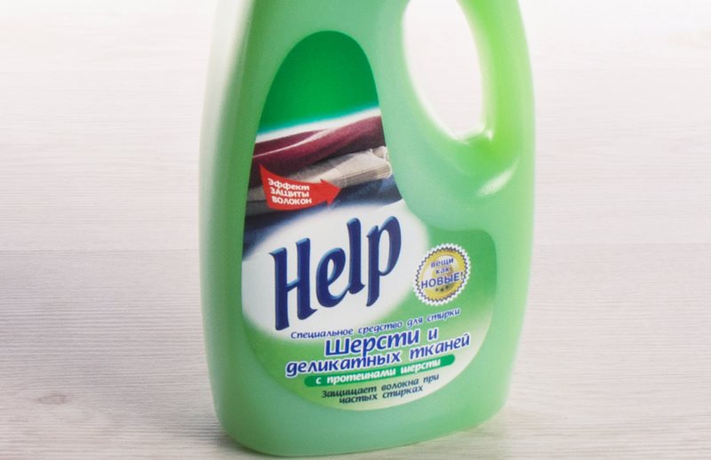 Shampoo per il lavaggio di lana e tessuti delicati Aiuto