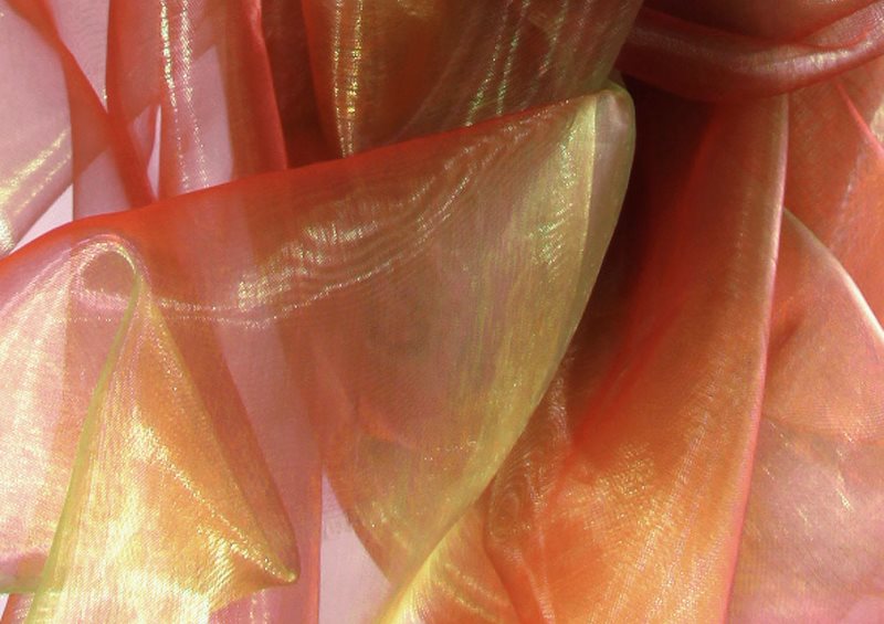 Brillantezza su tulle di organza colorata