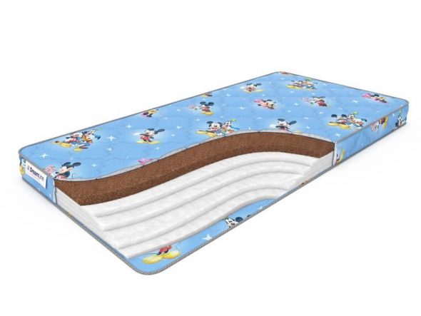 Materasso per bambini bifacciale