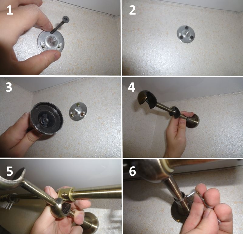 Installazione fai da te di un bastone per tende da parete