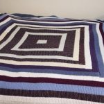 Coperta lavorata a maglia da elementi rettangolari 10 anelli