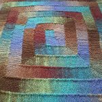 Coperta quadrata luminosa 10 anelli di filato sezionale