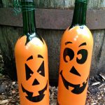 decorazione di bottiglie di Halloween