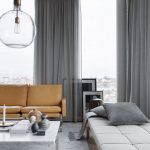 bellissime tende nella foto dell'interno dell'appartamento