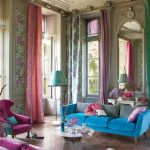 design di tende per l'interno della sala