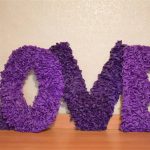 numeri e lettere dai tovaglioli con le tue mani
