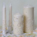decorazione di candele per matrimonio