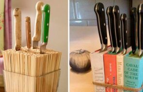 design del supporto per coltelli