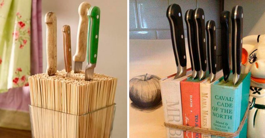 design del supporto per coltelli
