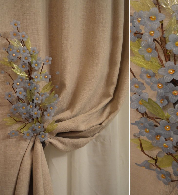 giarrettiere per tende fiori