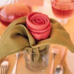 Rose di tovagliolo fai da te
