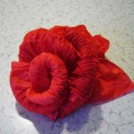 rose da tovaglioli con le tue mani decorazioni fotografiche