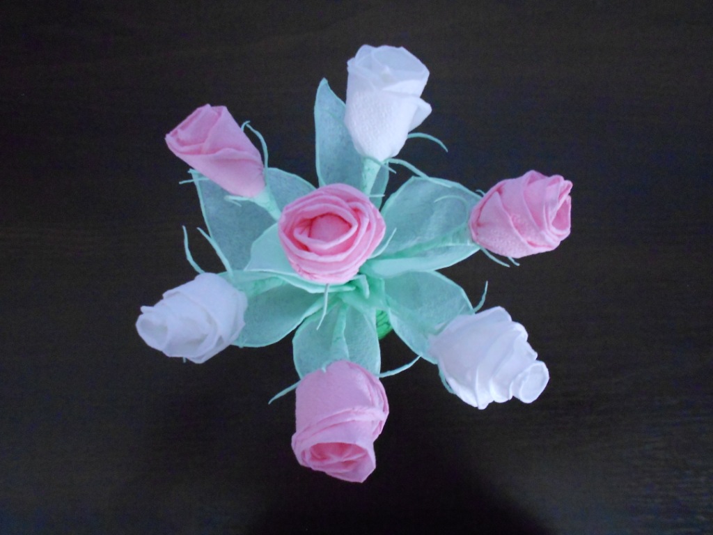 rose da tovaglioli con le tue mani idee fotografiche