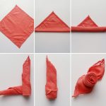 rose da tovaglioli con le tue mani opzioni fotografiche