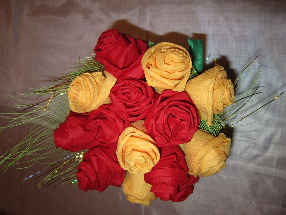 rose da tovaglioli con le tue mani idee foto