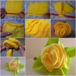 Rose di tovaglioli fai da te: opzioni