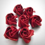 rose da tovaglioli di carta foto