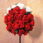 rose da tovaglioli di carta foto decorazione