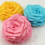 design fotografico di rose da tovaglioli di carta