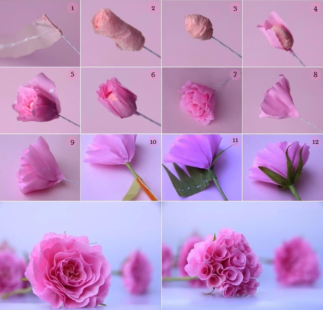 rose da tovaglioli con le tue mani foto di design