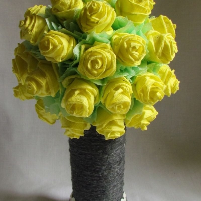rose da tovaglioli con le tue mani idee decorazioni