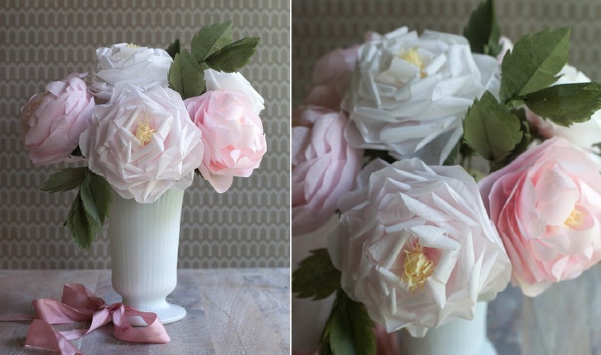 Fiori di tovagliolo fai da te