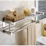 idee per l'arredamento del bagno con portasciugamani