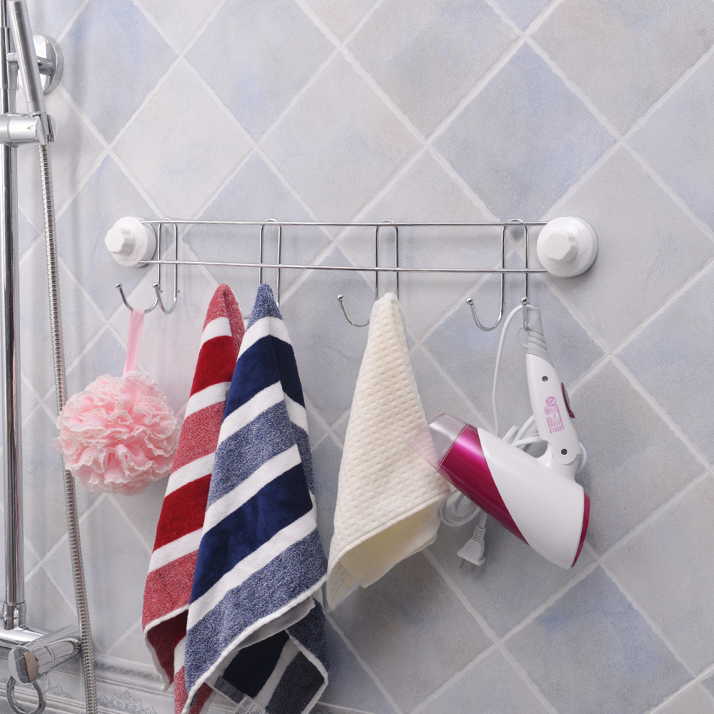appendiabiti con ganci per bagno