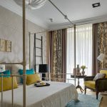 bellissime tende nella foto dell'interno dell'appartamento