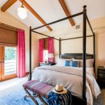 idee per la lunghezza delle tende in camera da letto foto
