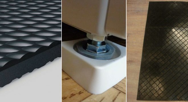 Cuscinetti antivibranti per opzioni fotografiche di lavatrici