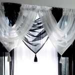tende in voile bianche e nere