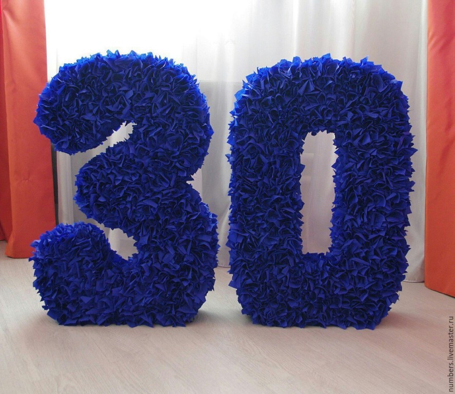 numeri e lettere da idee di design per tovaglioli