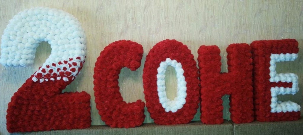numeri e lettere dal design dei tovaglioli