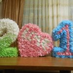 numeri e lettere da tovaglioli foto decorazione