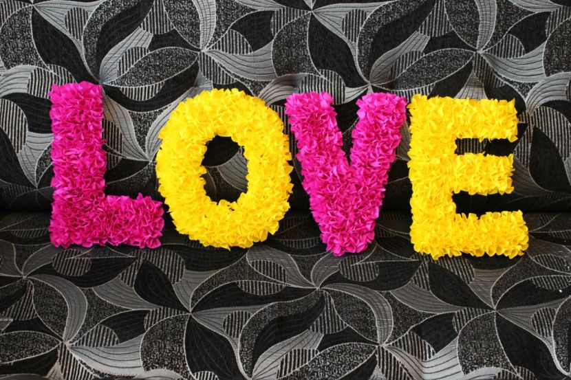 numeri e lettere da idee decorative per tovaglioli