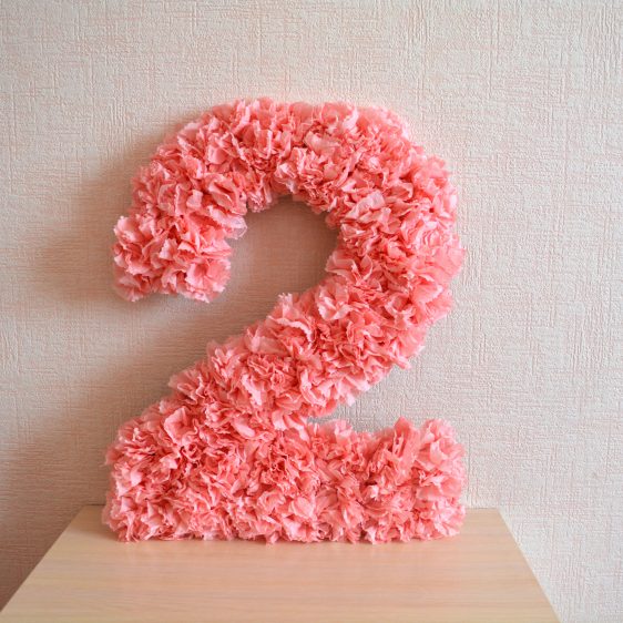 numeri e lettere da idee di design per tovaglioli