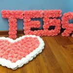 numeri e lettere dal design dei tovaglioli