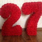 numeri e lettere da tovaglioli con decorazioni fai da te