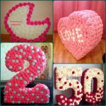 Numeri e lettere da tovaglioli con le tue mani, idee decorative
