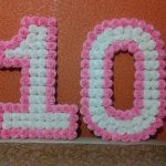numeri e lettere da tovaglioli con le tue mani design decor