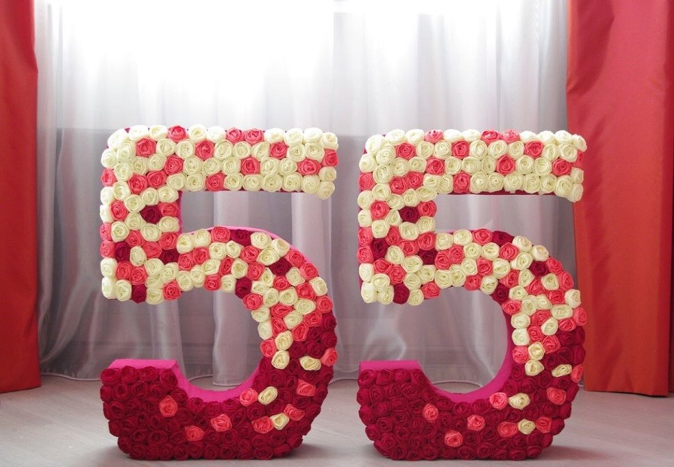 numeri e lettere da tovaglioli foto decorazione