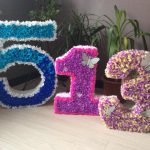 Numeri e lettere da tovaglioli con le tue mani, idee decorative
