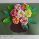foto di design di fiori da tovaglioli di carta